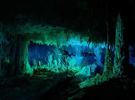 Cueva Debajo Del Agua Bahamas Underwater Caves Cave Diving Cave