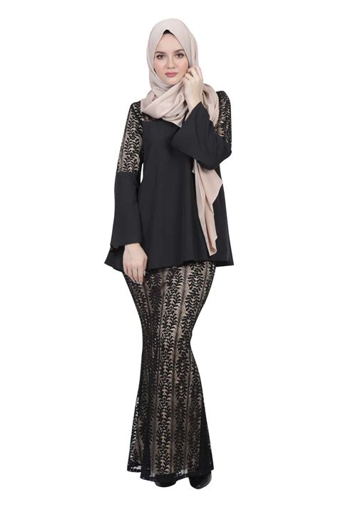 53+ Baju Kurung Moden Lace Batik, Trend Terbaru
