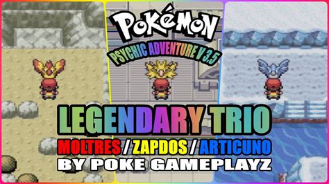 Pokémon Psychic Adventure V3 5 Gba Rom Hack Legendary Trio Battle Youtube