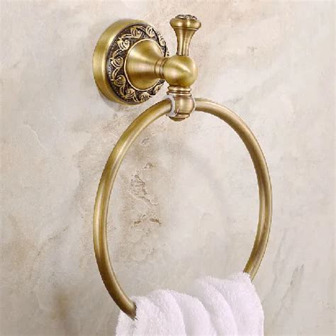 Solid Brass Copper Antique Towel Ring Holder Finished Towel Holder Ring