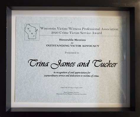 Congratulations to Sgt. Trina James and Tucker for recognition by the