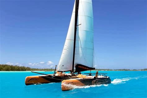 Balade En Catamaran Au Coucher De Soleil à Bora Bora Bora Bora