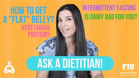 How To Get A Flat Belly Intermittent Fasting Ask A Dietitian Youtube