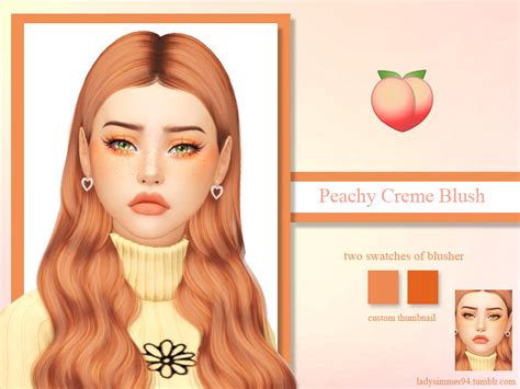 Peachy Creme Blush By Ladysimmer94 At Tsr Sims 4 Updates