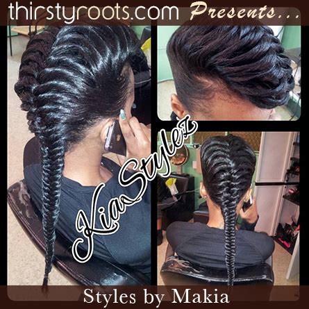 Fishtail Braid Styles For Black Hair - 2 Fishtail Braids Black Hair