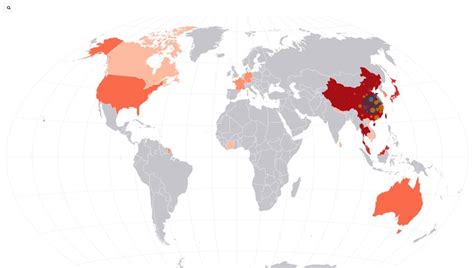 Cette carte répertorie tous les cas confirmés à travers la planète, ainsi que ceux suspectés. CARTE. Visualisez où se trouvent les cas déclarés de ...