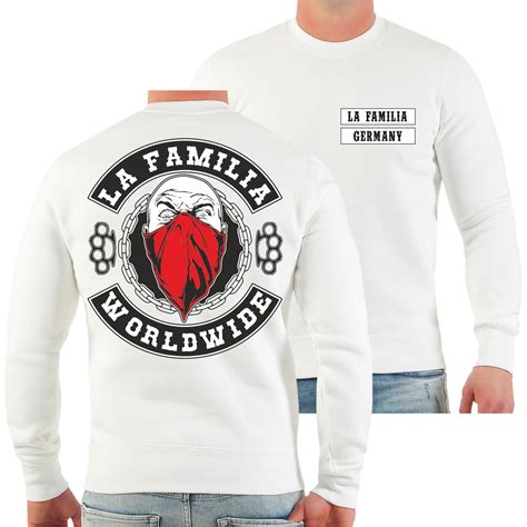 Pullover Sweatshirt La Familia Worldwide Loca Patch Support Criminal
