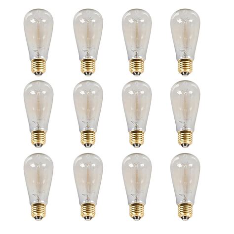 A19 bulbs are the standard shaped bulb for household lamps and light fixtures. Glomar 60-Watt Incandescent A19 Light Bulb (12-Pack)-DVI ...