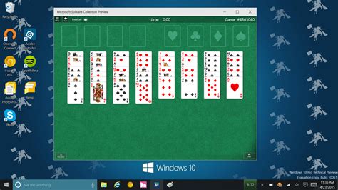 Here Is The New Solitaire Collection Found In Windows 10 10061 Preview
