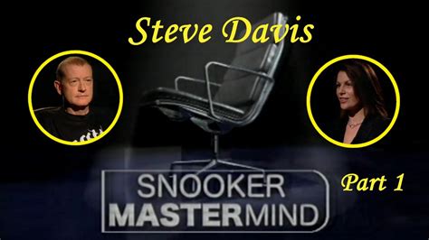 Snooker Mastermind Part Steve Davis Youtube