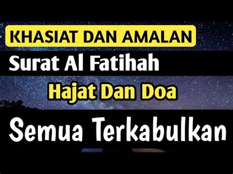 Selanjutnya, air tersebut dapat diminum untuk menyembuhkan berbagai macam penyakit. Cara Dan Fazilah Amalan Al Fatihah | Apapun Hajatmu Akan ...