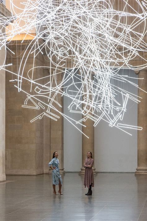 More Than A Mile Of Abstract Neon Lighting Suspended Within Tate