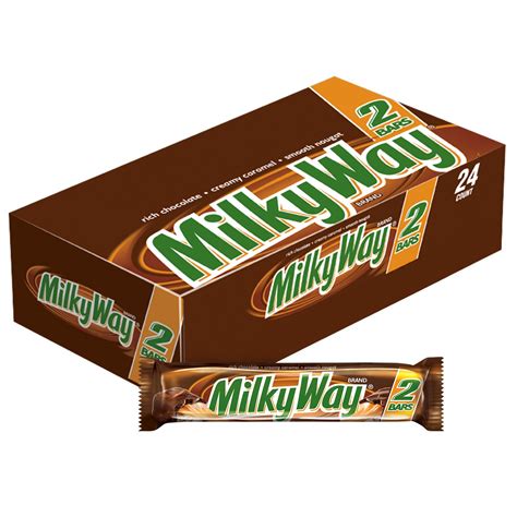 Milky Way Milk Chocolate Sharing Size Candy Bars 363 Ounce 24 Count