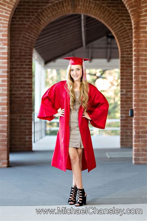 cap and gown senior portraits girl graduation picture