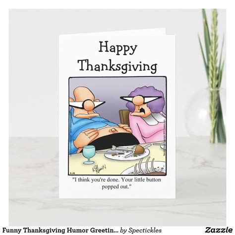 Funny Thanksgiving Humor Greeting Card Funny