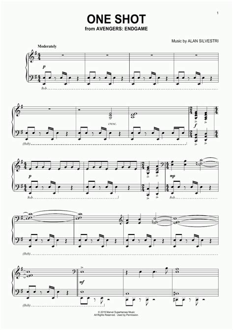 One Shot Piano Sheet Music Onlinepianist