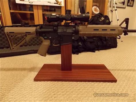Ar 15 M16 Exotic Hardwood Display Stand For Sale