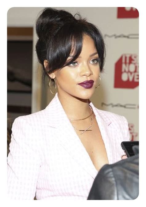 98 Iconic Top Knot Buns For You Rihanna Hairstyles Hair Styles Top