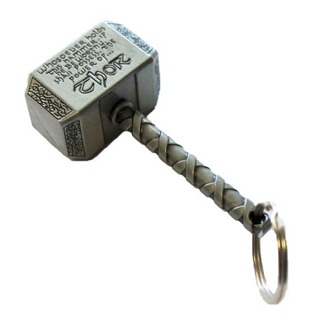 We have a proof that u have seen infinity war post production vedio and after a image mcu uploads of thor's and rocket in which he is holding a new hammer this is the proof that he will get. Thor Hammer Keychain (#5007) - Darksword Armory
