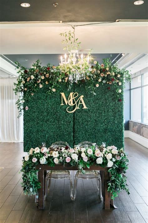 Gorgeous Ideas To Set Up A Wedding Backdrop Green Wedding Decorations Green Themed Wedding