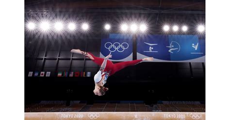 German Gymnast Sarah Voss Wears A Unitard On Beam During Womens Tokyo Olympics Qualification