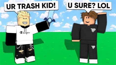 He Called Me Trash So I V D Him Roblox Bedwars Youtube