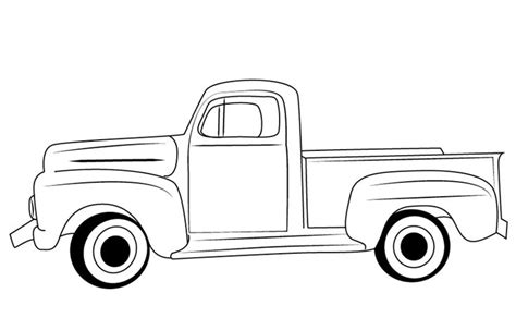 classic ford truck coloring  drawing sheet classic ford trucks vintage truck truck