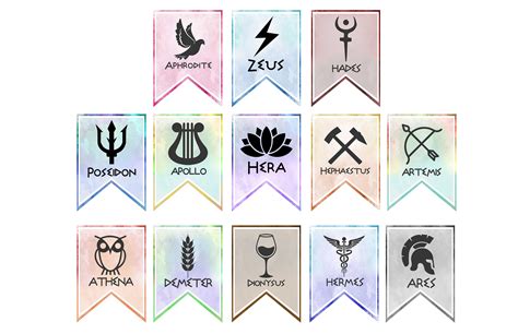 12 Gods Of Olympus And Their Symbols