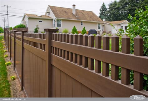 Looking For Brown Pvc Vinyl Privacy Fence Illusions Fence
