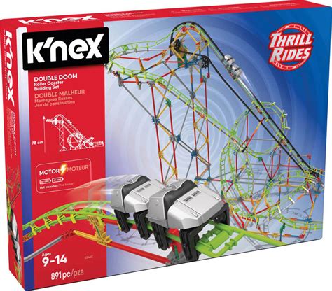Knex Thrill Rides Double Doom Roller Coaster Building Setbuy Knex