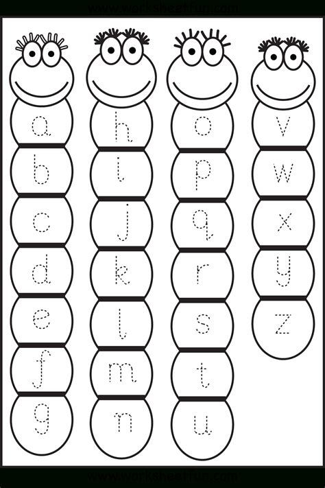 Lowercase Worksheets For Preschool