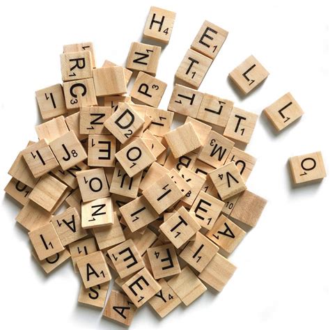 500 Scrabble Wood Tiles Letters For Crafts Making Alphabet