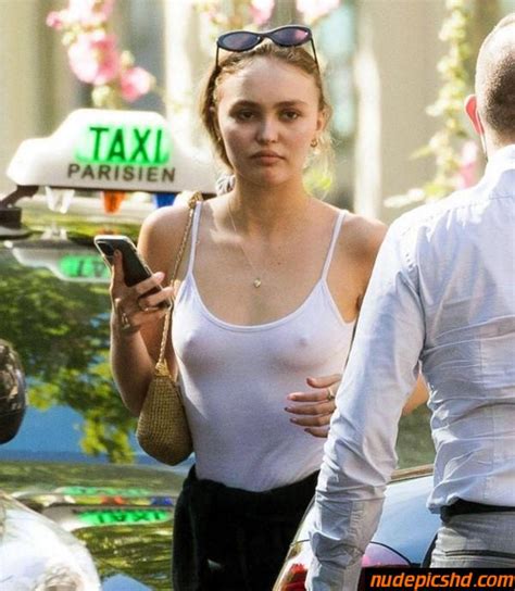Lily Rose Depp Nude Topless Sexy Tits See Through Hot Nipples Nude