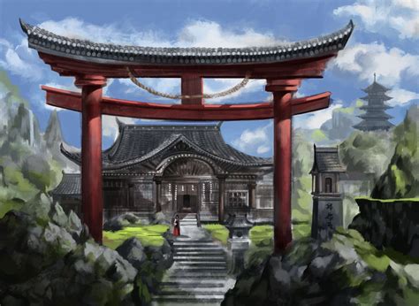 Anime Temple Wallpapers Top Free Anime Temple Backgrounds