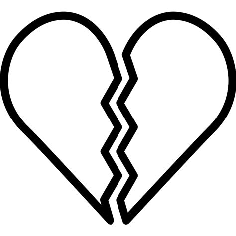 Broken Heart Shapes Vector Svg Icon 6 Svg Repo Free Svg Icons