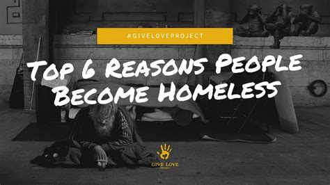 Top 6 Reasons People Become Homeless Youtube