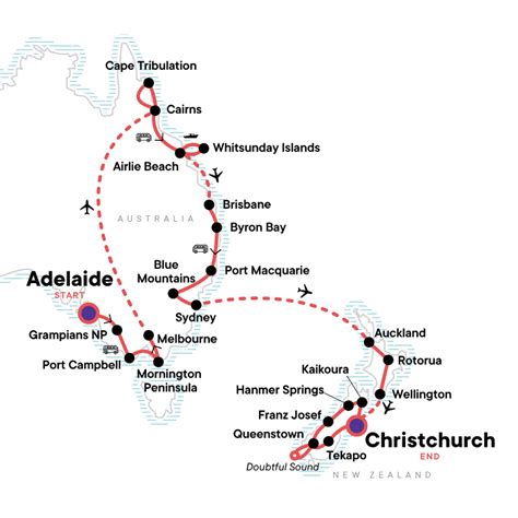 Best Of Down Under Australia And New Zealand G Adventures 38 Days From Adelaide To Christchurch