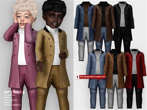 Crybaby The Heirs Turtleneck Outfit Toddler The Sims 4 Download