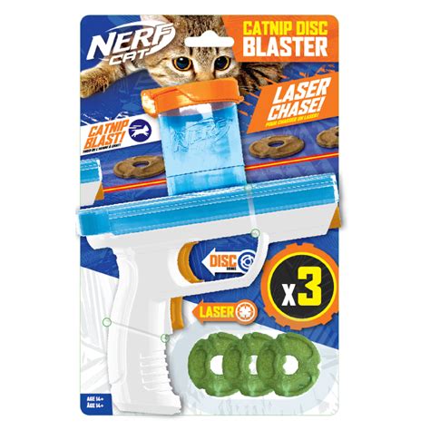 Nerf Catnip Disc Blaster Cat Toy Small Pack Of 3 Petco