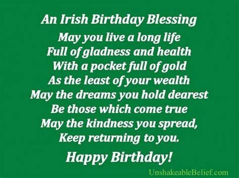An Irish Birthday Blessing Pictures Photos And Images For Facebook
