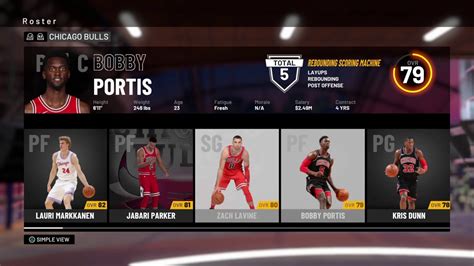 Nba 2k19 Chicago Bulls Roster All Players Ratings Positions Ages