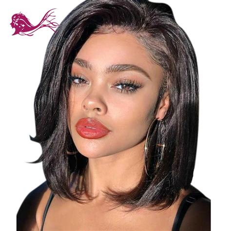 Curly lace front wigs with baby hair pre plucked real virgin human hair wigs. EAYON HAIR Glueless Full Lace Front Human Hair Bob Wigs ...
