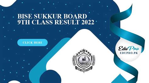 Bise Sukkur Board 9th Class Result 2023