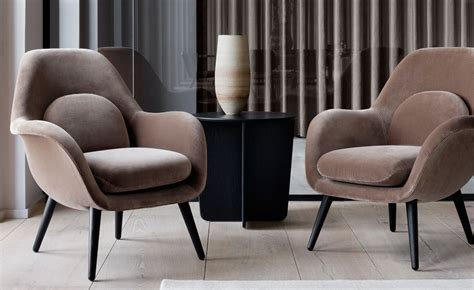 Profil lounge chairs in leather and teak by folke ohlsson for dux, 1960s, set of 2. Swoon Petit Lounge Chair With Wood Base - hivemodern.com