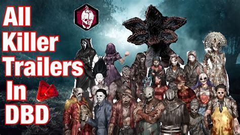 Dead By Daylight All Killers Trailers In Order Of Release 2019 As