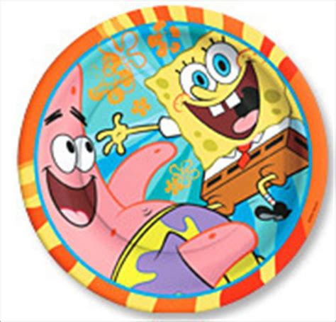 Spongebob Squarepants Buddies Small Paper Plates 8ct