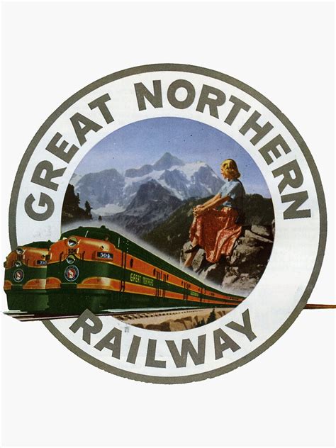 Great Northern Railway Sticker For Sale By Taspaul Redbubble