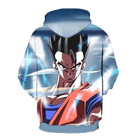 Dragon Ball Z Hoodie Mystic Gohan Power Zip Up Hoodie Otakuform