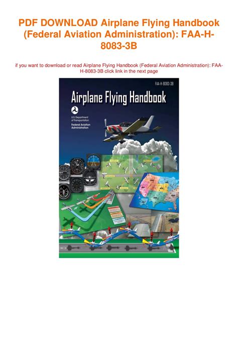 Airplane Flying Handbook Federal Aviation Administration Faa H 8083 3b