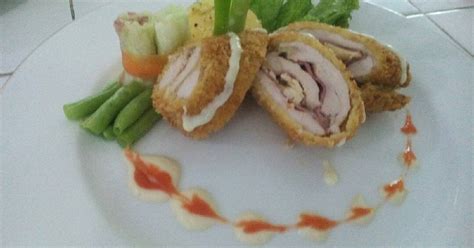 Resep chicken cordon bleu sederhana spesial asli enak. Resep Dada Ayam Fillet Cordon Bleu Kuliner Terkini!